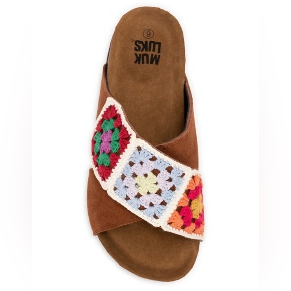 NEW Muk Luks Sandals -Crochet Slides size 7 (W) NWOT - Picture 9 of 10
